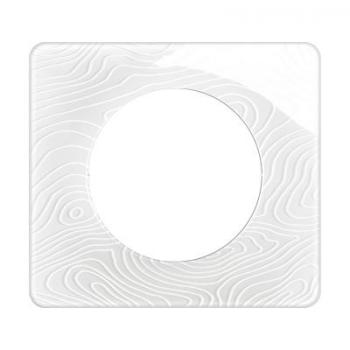  PLAQUE 1 POSTE BLANC RELIEF 