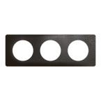  PLAQUE 3 POSTES NOIR METEORE 