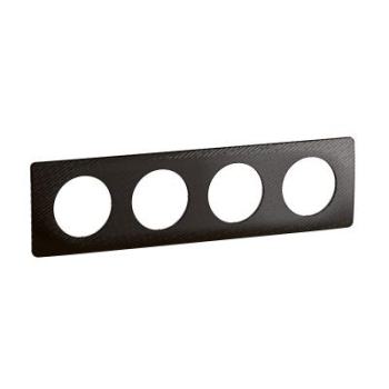  PLAQUE 4 POSTES NOIR METEORE 