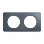  PLAQUE 2 POSTES BLEU ORAGE 