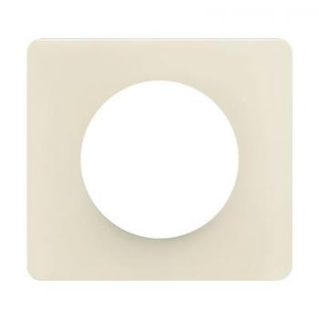  PLAQUE 1 POSTE BLANC AMANDE 