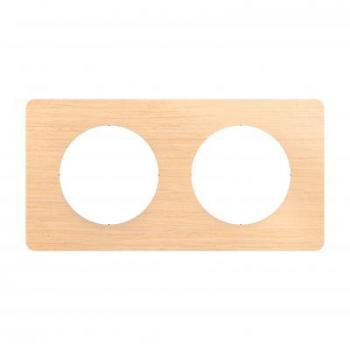  PLAQUE 2 POSTES HETRE 