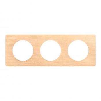  PLAQUE 3 POSTES HETRE 