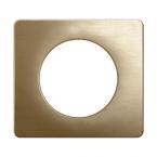  PLAQUE 1 POSTE BRONZE SATINE 