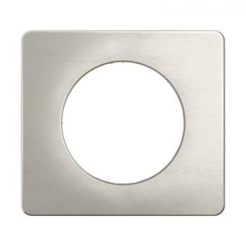  PLAQUE 1 POSTE ALU SATINE 