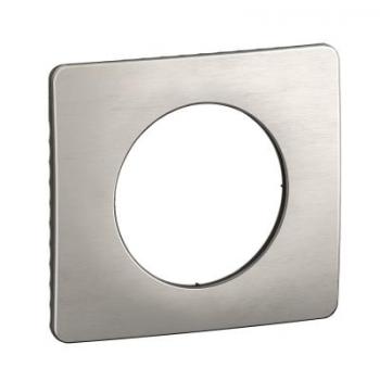  PLAQUE 1 POSTE ALU SATINE 