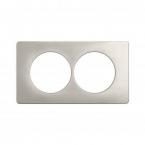  PLAQ 2P ENTR. 57MM ALU SATINE 