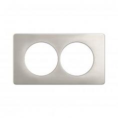  PLAQ 2P ENTR. 57MM ALU SATINE 