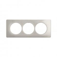 PLAQ 3P ENTR. 57MM ALU SATINE 