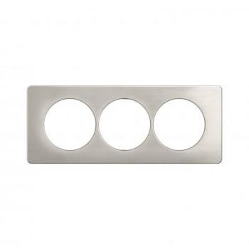  PLAQ 3P ENTR. 57MM ALU SATINE 