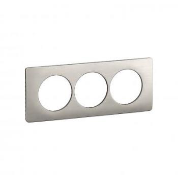  PLAQ 3P ENTR. 57MM ALU SATINE 