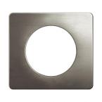  PLAQUE 1 POSTE ACIER SATINE 