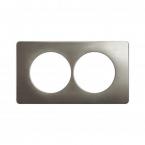  PLAQ 2P ENTR. 57 ACIER SATINE 