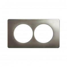  PLAQ 2P ENTR. 57 ACIER SATINE 