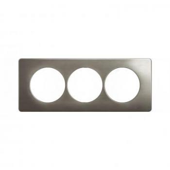  PLAQ 3P ENTR. 57 ACIER SATINE 