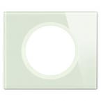  PLAQUE 1P VERRE OPALE BLANC 