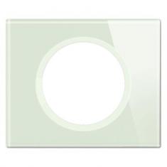 PLAQUE 1P VERRE OPALE BLANC 