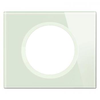  PLAQUE 1P VERRE OPALE BLANC 