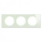  PLAQUE 3P VERRE OPALE BLANC 