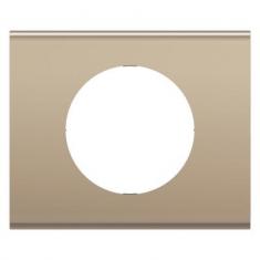  PLAQUE 1 POSTE NICKEL SATINE 