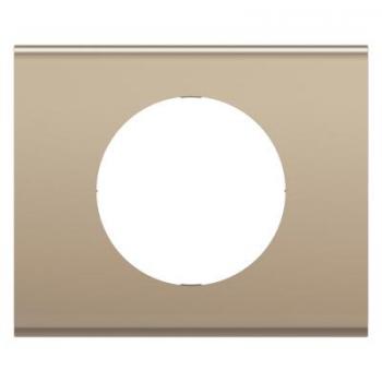  PLAQUE 1 POSTE NICKEL SATINE 