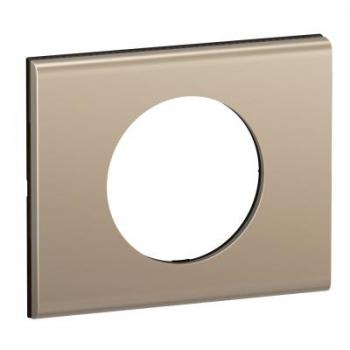  PLAQUE 1 POSTE NICKEL SATINE 
