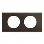  PLAQUE 2P NICKEL SOMBRE SATINE 