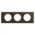  PLAQUE 3P NICKEL SOMBRE SATINE 