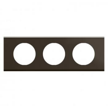  PLAQUE 3P NICKEL SOMBRE SATINE 