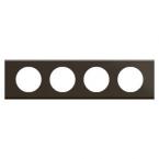  PLAQUE 4P NICKEL SOMBRE SATINE 