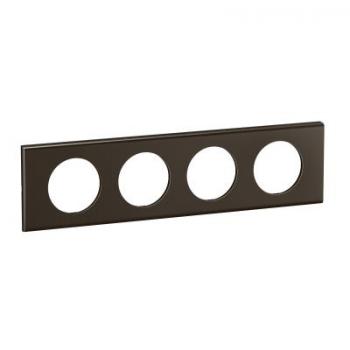  PLAQUE 4P NICKEL SOMBRE SATINE 
