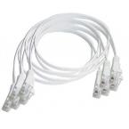  5 CORDONS PLATS RJ45 FTP 0.2 m 