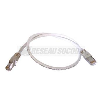  5 CORDONS PLATS RJ45 FTP 0.2 m 