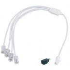  CORDON QUADRUPLE TEL./RJ45 