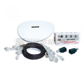  CORDON QUADRUPLE TEL./RJ45 
