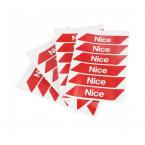  Bandes rouges autocollantes 