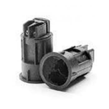  E14 DOUILLE MONOBLOC NOIR 