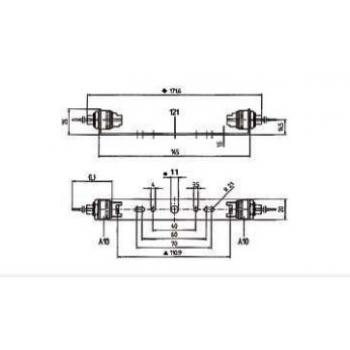  SUP. TROU 11mm P/ R7S 