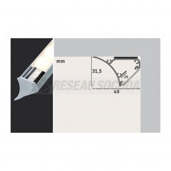  Corner Profil 200cm gris synth 