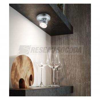  Rotate LED 1er spot chrome mat 