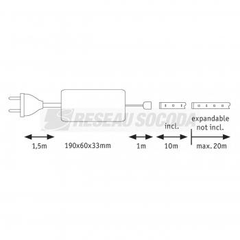  MaxLED 500 kit de base 10m Bla 