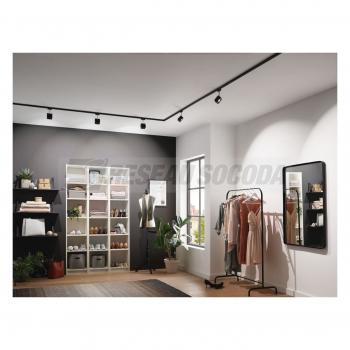  Spot URail Tubo 1x5W Noir mat 