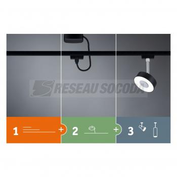  Spots URail Cover max 1x10W GU 