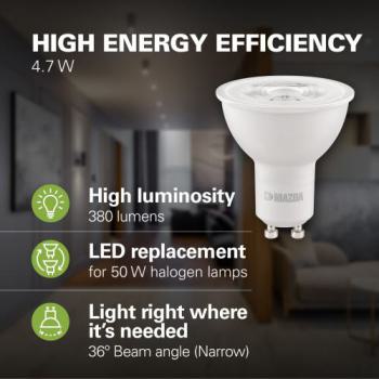  MZD LED 50W GU10 827 36D ND 1C 