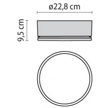  DROP 22 LED 11W SMD 4000K BK81 