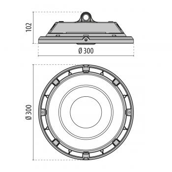  A+ 150 C/EW 840 BK 1-10V 