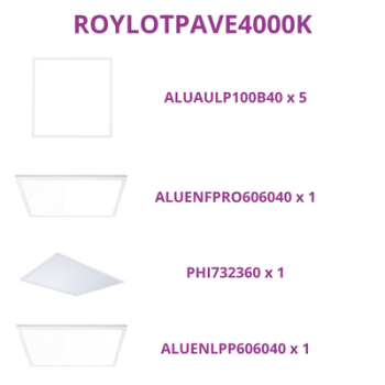  LOT DE 8 PAVES EN 4000K 