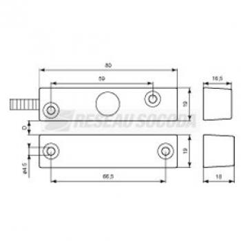  2 contacts Aluminium NFA2P 2B 