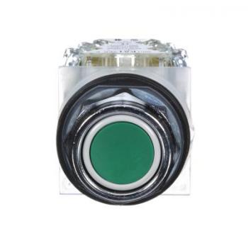  BOUTON POUSSOIR VERT DIAM 
