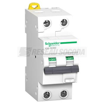  IC60 RCBO 2P 10A 30mA AC 